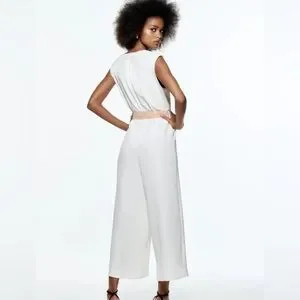 つむさん Zara | Pants & Jumpsuits | Zara White Bohemian Woven Belt